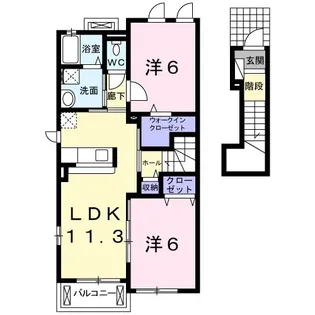 ベル ソリッソ【2階】の間取り