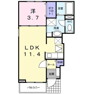メゾン・ド・プレリー見川 A【1階】の間取り
