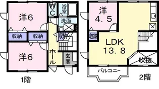リーヴメゾン【1階】の間取り