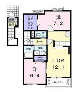 カサソレアーダ Ⅱ【2階】の間取り