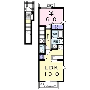 シイナハイツⅢ【2階】の間取り