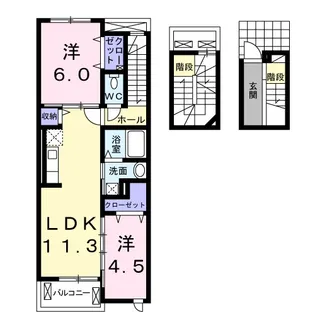 River・Line【3階】の間取り