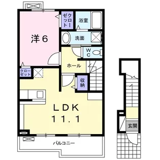 インプレス【2階】の間取り