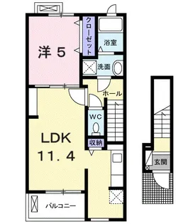 シルフィード八雲Ⅱ【2階】の間取り