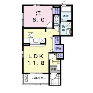 カーサ グランデ【1階】の間取り