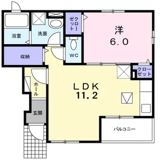 ル・シアンⅠ【1階】の間取り