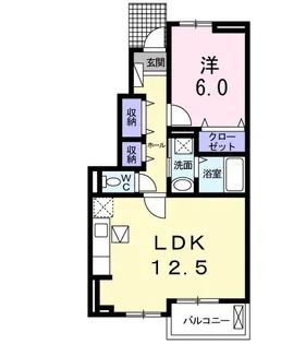 水木コーポⅠ【1階】の間取り