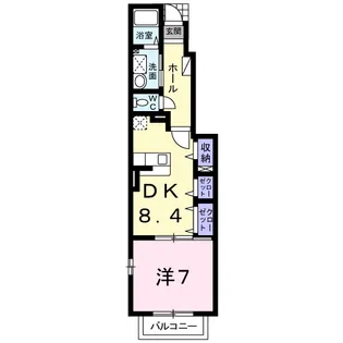 セントラーレ パルク弐番館【1階】の間取り