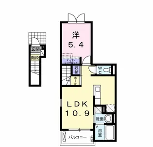 プロスペラー・エフ【2階】の間取り