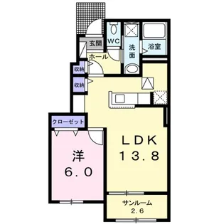 オリージャ【1階】の間取り