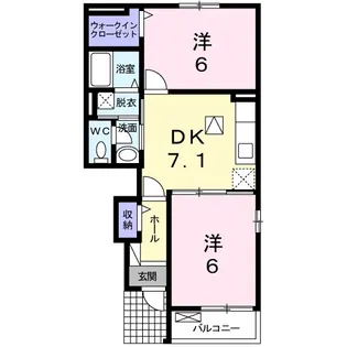 Sun east【1階】の間取り