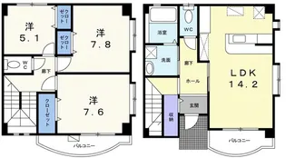 サンリット ノバ【1階】の間取り