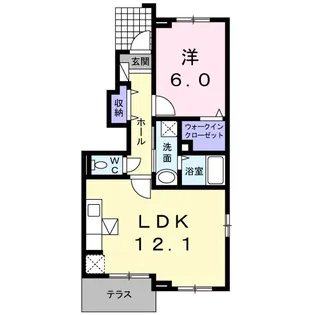 リバー マージ【1階】の間取り