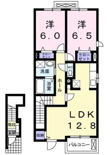 メゾン ドゥ クロシェット【2階】の間取り