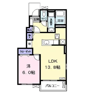 レジデンス ハーモニー【1階】の間取り