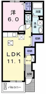 グレイス フォーリストⅡ【1階】の間取り