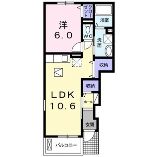 K’sル・クープルⅣ【1階】の間取り