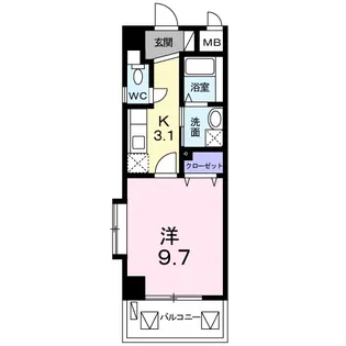Cozy泊高橋【6階】の間取り