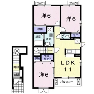 メゾン ド 松【2階】の間取り