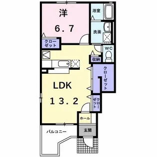 アマン ダン【1階】の間取り