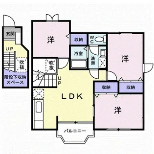 グラン.ビレッジΑ【201号室】の間取り