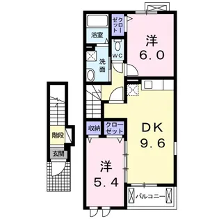 エクセレントⅡ【2階】の間取り