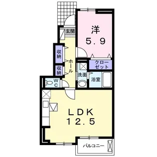 シャルマン ジョイ【1階】の間取り