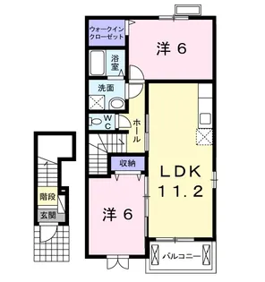 エクセレント・ネサキ G【2階】の間取り
