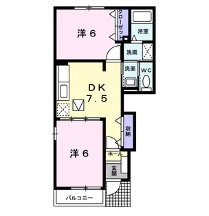 レジデンスⅤ【1階】の間取り