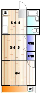 第2秀月荘【103号室】の間取り