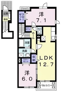 イースト ファーム【2階】の間取り