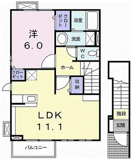 フォルム 植上【2階】の間取り