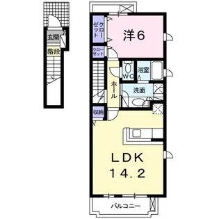 ルビン【2階】の間取り