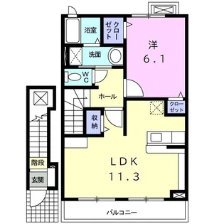 レクエルド Ⅰ【2階】の間取り