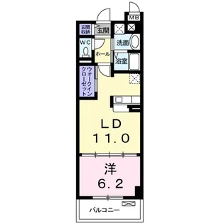 ベルテックス【1階】の間取り