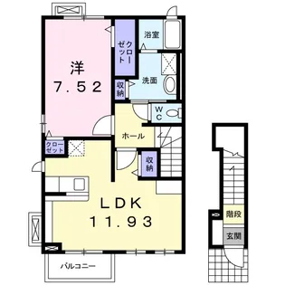 オースティンハウスⅡ【2階】の間取り