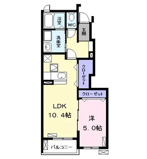 ピース コート【1階】の間取り