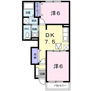 サニーレジデンスT【1階】の間取り