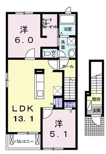 ティアレ【2階】の間取り