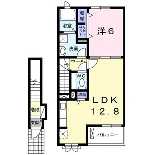 チヨ タウンD【2階】の間取り