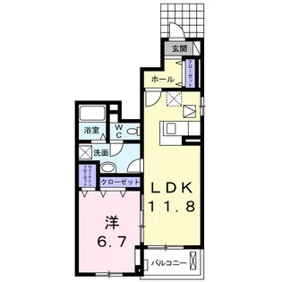 ネオコート W【1階】の間取り