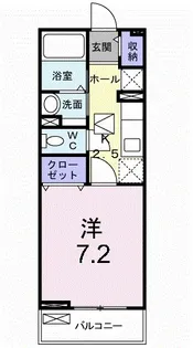 カ−サリブラ Ⅰ【2階】の間取り