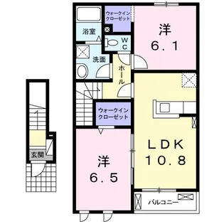関南町レジデンスⅡ【2階】の間取り