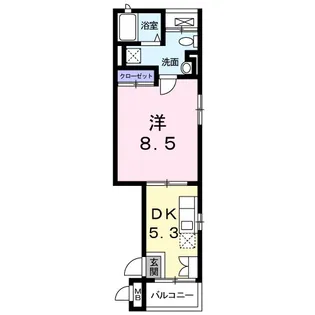 ヴィアラッテア白金【2階】の間取り
