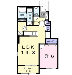 エレガンテⅠ【1階】の間取り