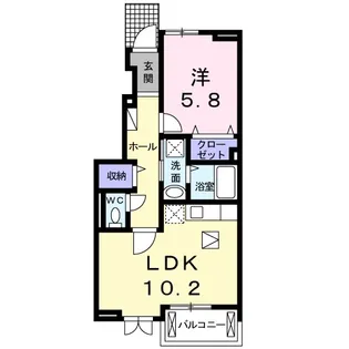ベルクラントⅠ【1階】の間取り