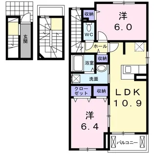 スター・ヒル桜木【3階】の間取り