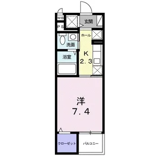 エレガントクロスローズ【2階】の間取り