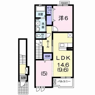 フォンテーヌ【2階】の間取り