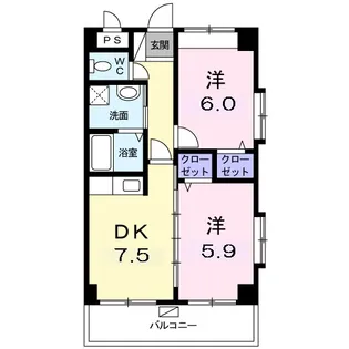 サンリット スクエア【3階】の間取り